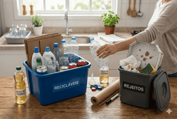Coleta seletiva em casa: seu guia para começar hoje Aqui está um guia prático para te ajudar a acertar na separação.