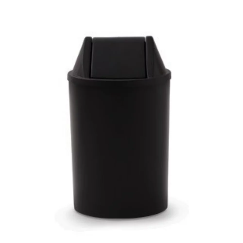 LIXEIRA TUBULAR PLASTICA 13 LITROS COM TAMPA BÁSCULA