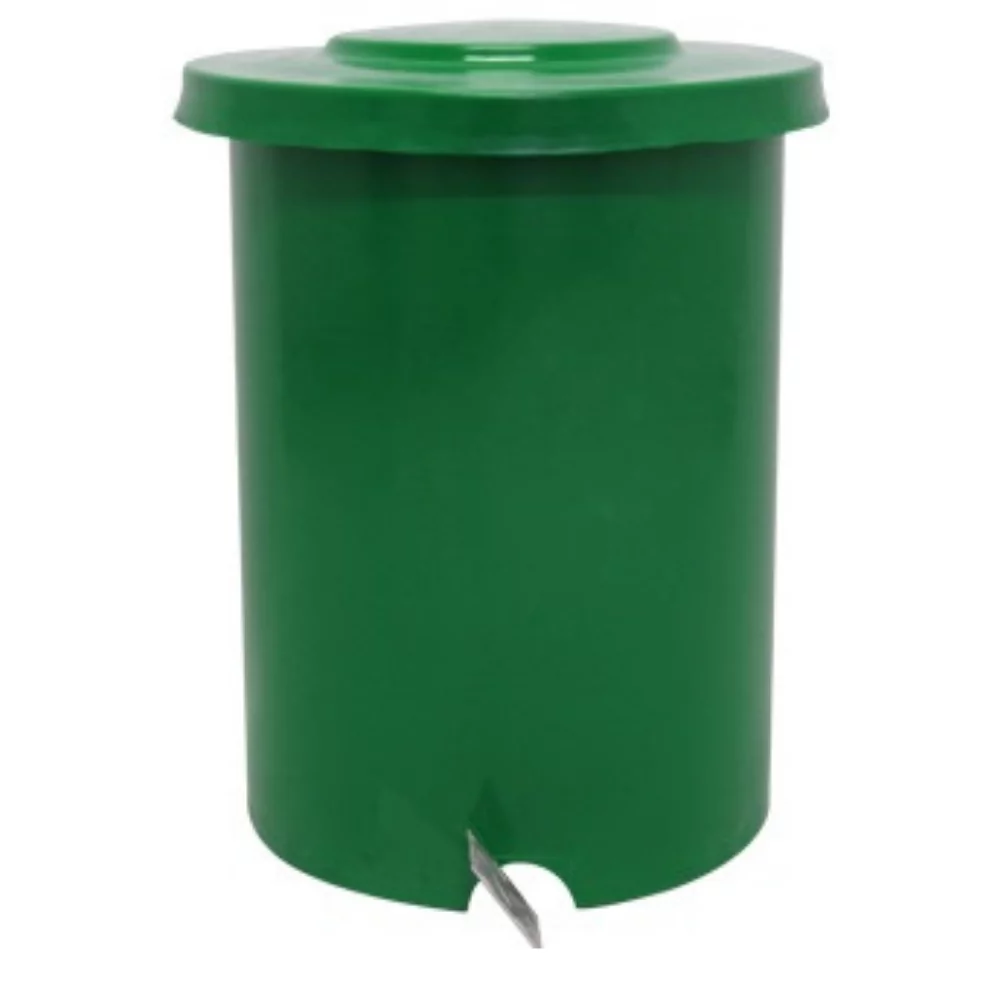 LIXEIRA TUBULAR MUITO RESISTENTE COM PEDAL METÁLICO GALVANIZADO - 30 LITROS LIXEIRA TUBULAR MUITO RESISTENTE COM PEDAL METÁLICO GALVANIZADO - 30 LITROS - Imagem 3