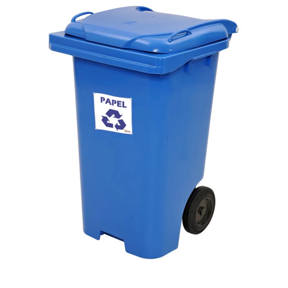 CARRINHO COLETOR DE LIXO COM RODA 120 LITROS - Imagem 5