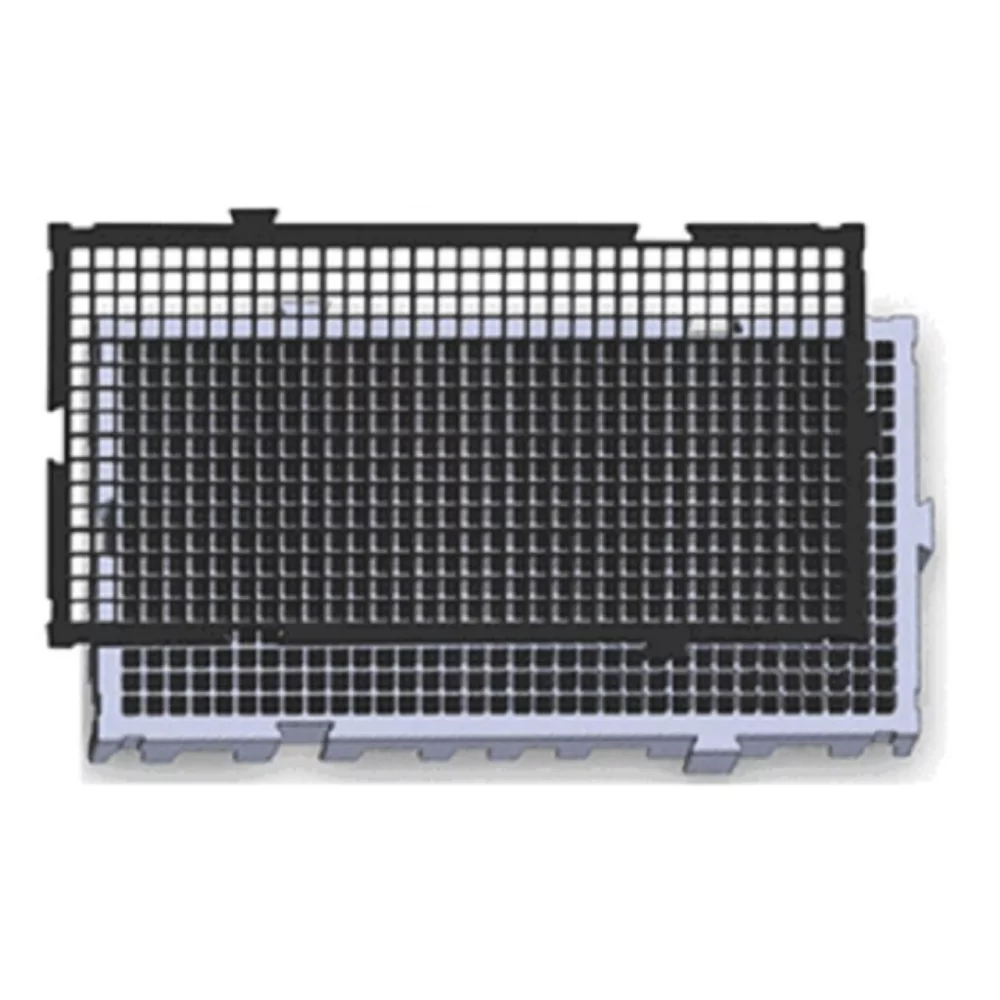 PISO DE PLASTICO 50X 25X 2,5CM  Branco - Imagem 2