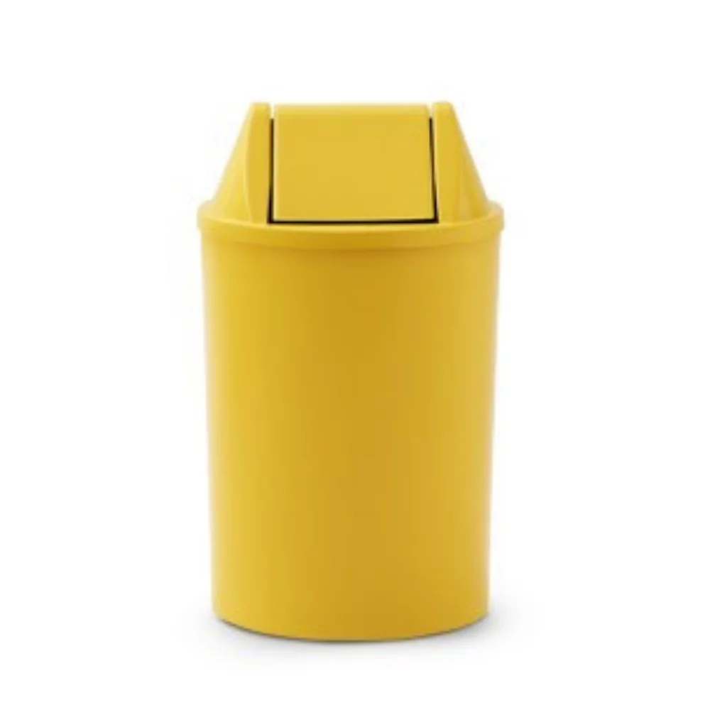 LIXEIRA TUBULAR PLASTICA 13 LITROS COM TAMPA BÁSCULA - Imagem 3