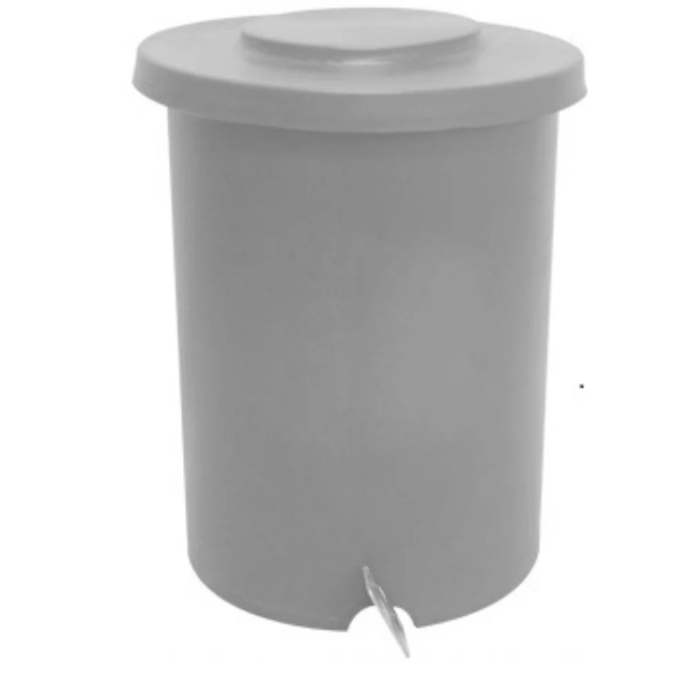 LIXEIRA TUBULAR MUITO RESISTENTE COM PEDAL METÁLICO GALVANIZADO - 30 LITROS LIXEIRA TUBULAR MUITO RESISTENTE COM PEDAL METÁLICO GALVANIZADO - 30 LITROS - Imagem 8