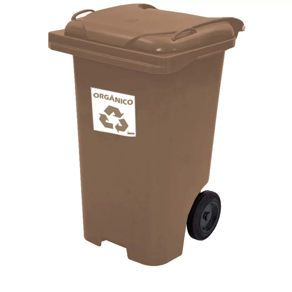 CARRINHO COLETOR DE LIXO COM RODA 120 LITROS - Imagem 8