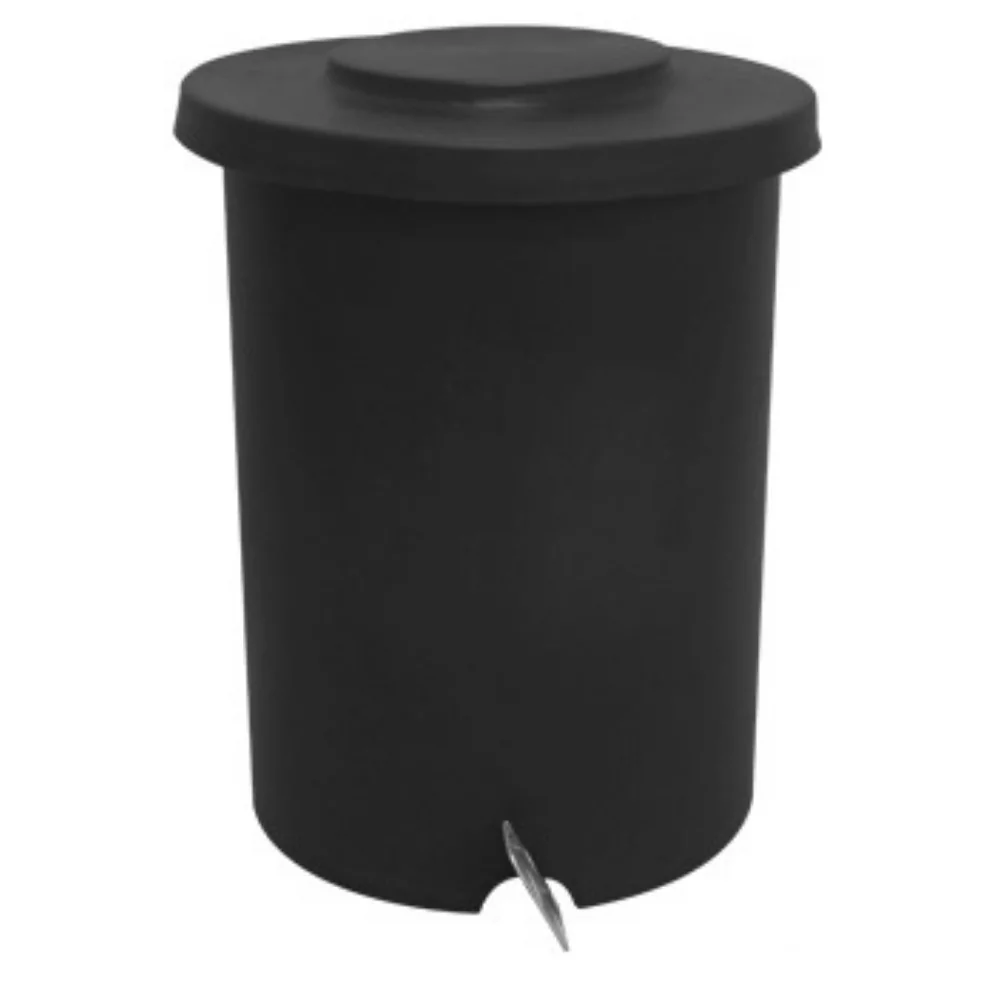 LIXEIRA TUBULAR MUITO RESISTENTE COM PEDAL METÁLICO GALVANIZADO - 30 LITROS LIXEIRA TUBULAR MUITO RESISTENTE COM PEDAL METÁLICO GALVANIZADO - 30 LITROS - Imagem 6