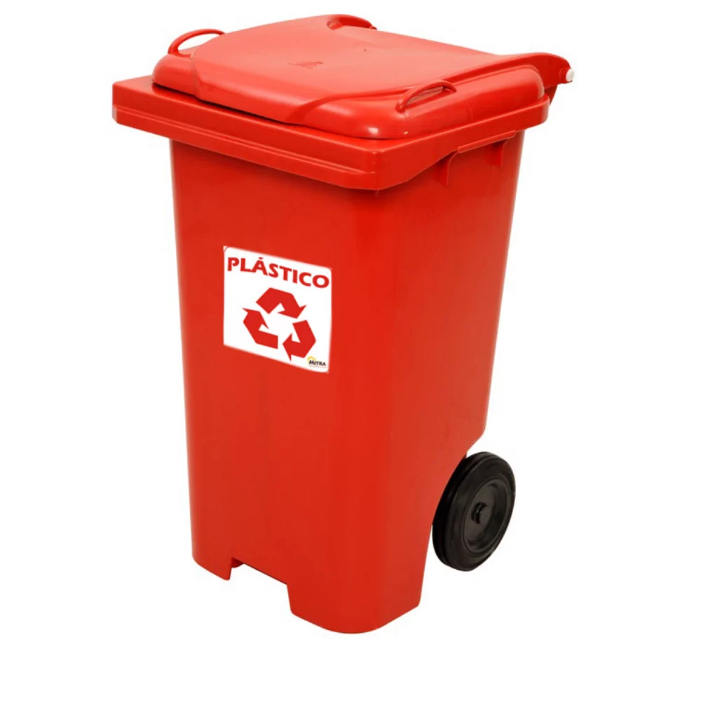 CARRINHO COLETOR DE LIXO COM RODA 120 LITROS - Imagem 9