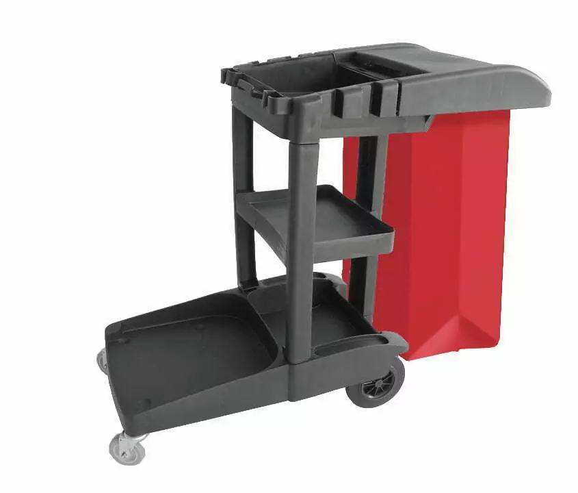 CARRINHO DE LIMPEZA FUNCIONAL COM BOLSA - Imagem 2