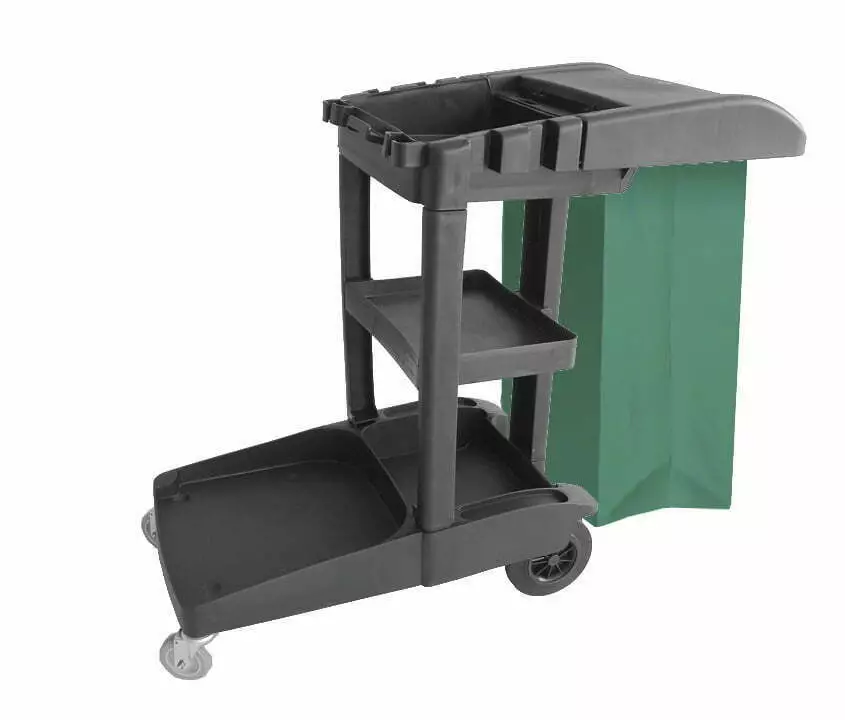 CARRINHO DE LIMPEZA FUNCIONAL COM BOLSA - Imagem 3