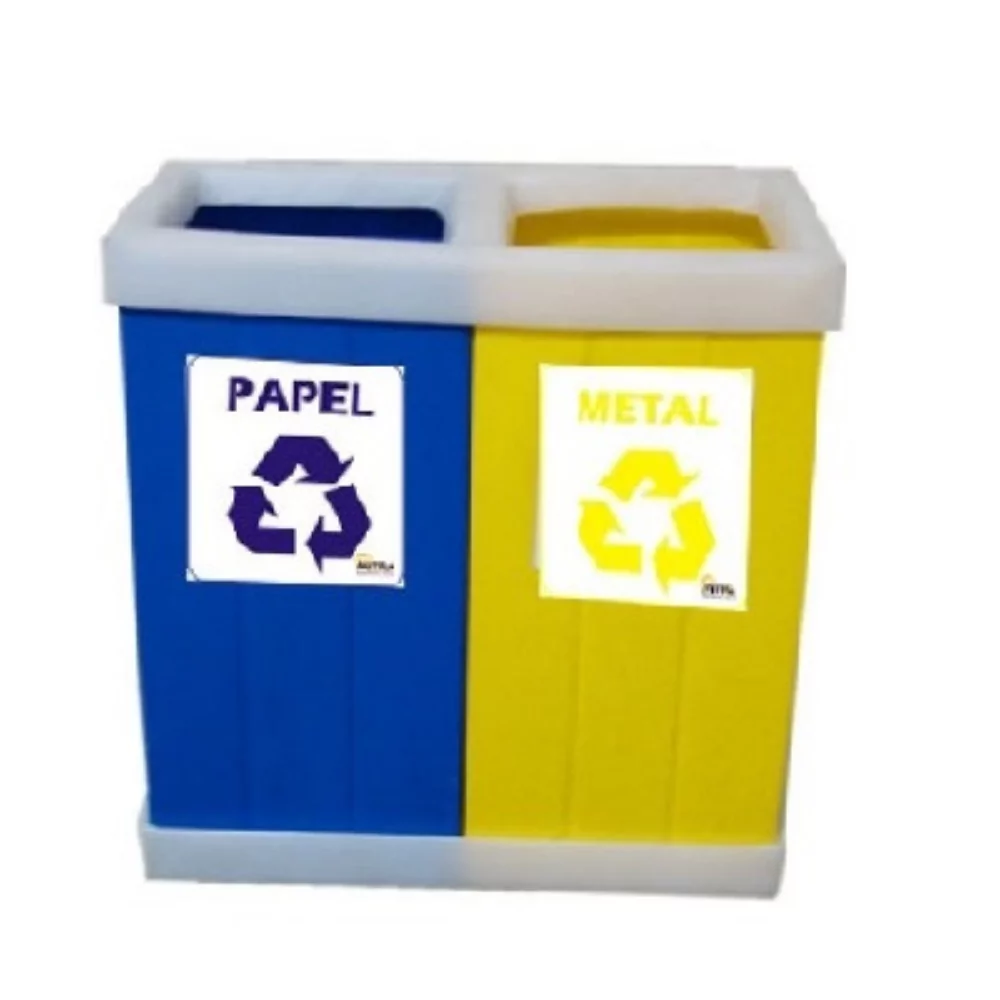 CONJUNTO 02 LIXEIRAS 10 LITROS MODELO LINHA = TOTAL 20 LITROS