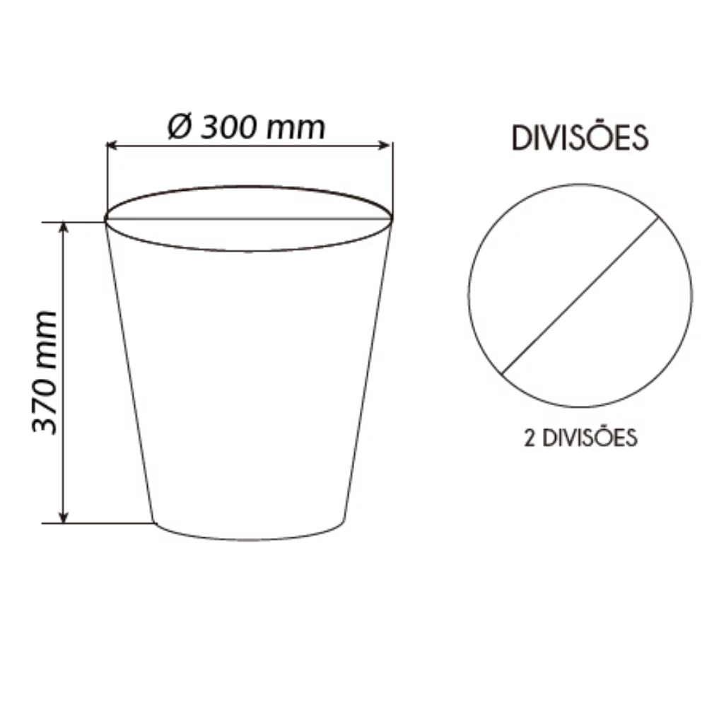 CONJUNTO 02 LIXEIRAS 13 LITROS MODELO ESTRELA = TOTAL 26 LITROS - Imagem 2