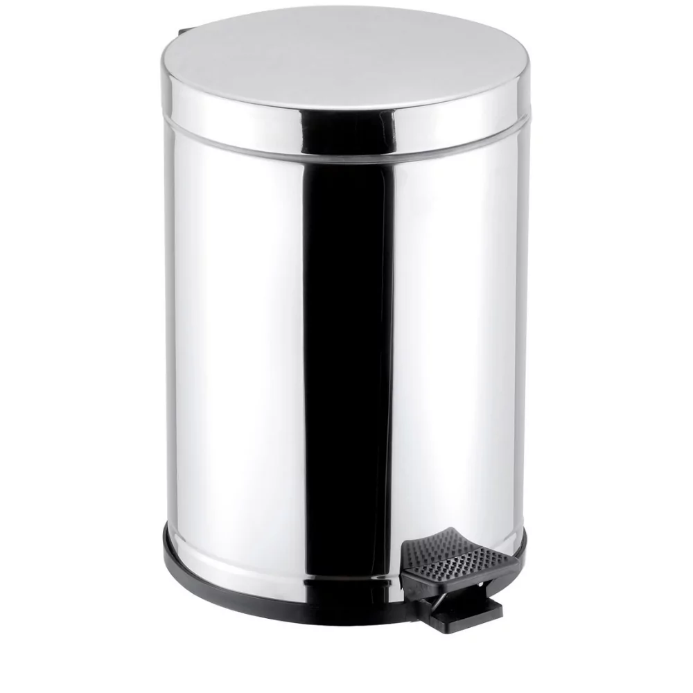 LIXEIRA INOX COM PEDAL E CESTO INTERNO - 10,5 LITROS - Imagem 2